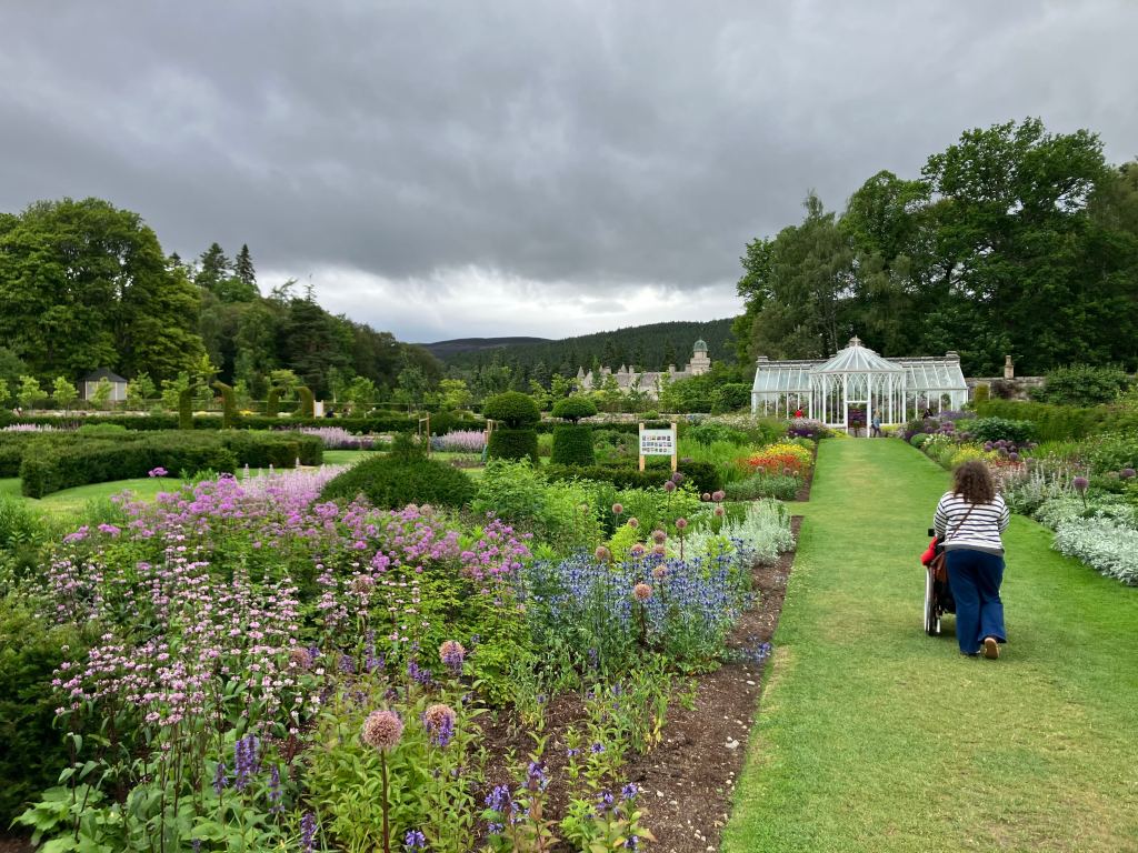 The kitchen garden at Balmoral Castle.