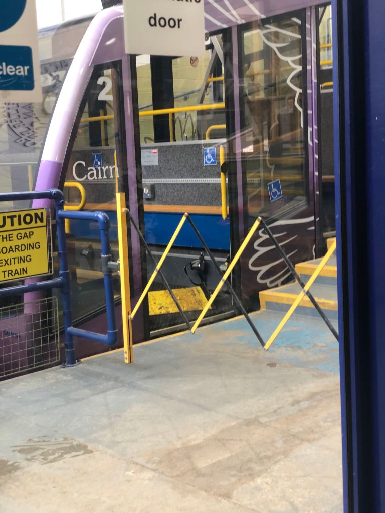 The wheelchair accessible carriage on the Cairngorm mountain funicular.